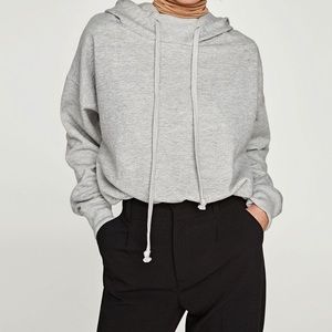 Grey sweatshirt bodysuit